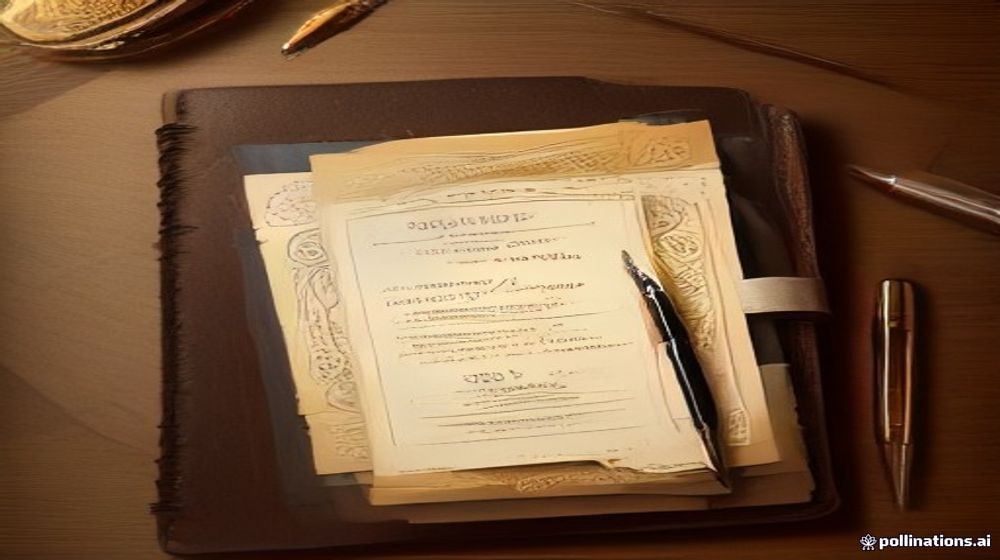 A cyber-futuristic rendering of a holographic flow chart illustrating payroll setup steps, with data streams, an elegant digital interface, a vintage leather notebook, and a quill pen subtly incorporated. Abstract gold lines define pathways, set against a high-contrast palette with cinematic lighting.